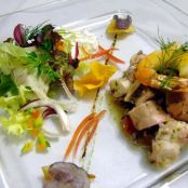 ENSALADA  TIBIA DE PASTA Y PULPO